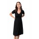 Vamp - Φόρεμα με Κοντό Μανίκι black 18483