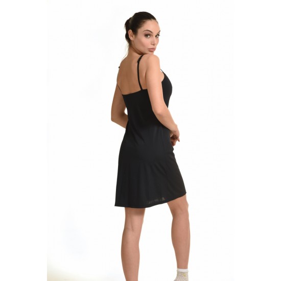 Miss Rosy Κομπινεζόν ιδανικό για μέσα από φορέματα από μαλακό ανακυκλώσιμο υλικό black 5346