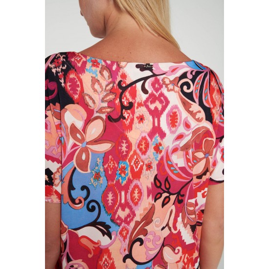 Vamp - Φόρεμα με Κοντό Μανίκι pink azalea 20537