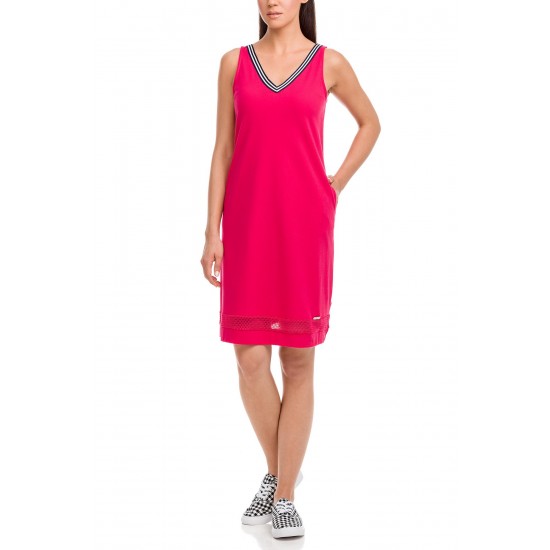 Vamp - Αμάνικο Φόρεμα Θαλάσσης Πικέ pink azalea 12545
