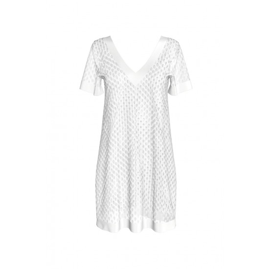 Vamp - Φόρεμα Παραλίας Ζακάρ Μονόχρωμο white 12923
