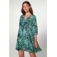 Vamp - Φόρεμα με Κοντό Μανίκι blue paradise 20405