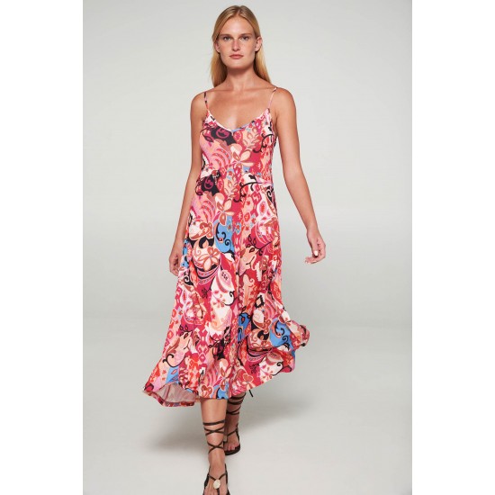 Vamp - Φόρεμα με Τιράντες pink azalea 20538